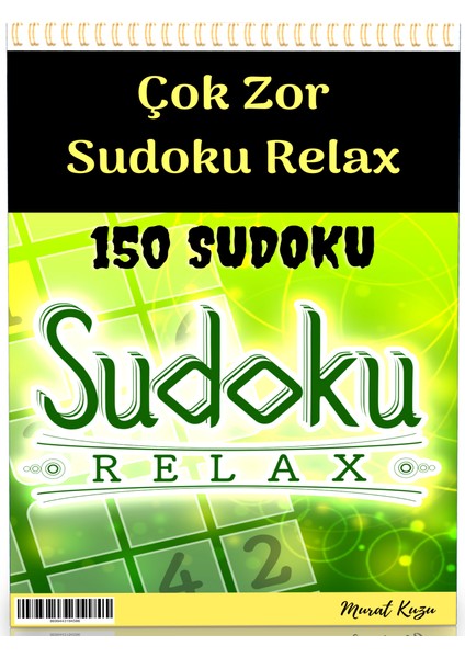 Enine Boyuna Eğitim Çok Zor Sudoku Relax Kitabı