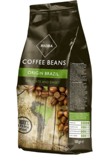 Brezilya Arabica Çekirdek Kahve (500 Gr)