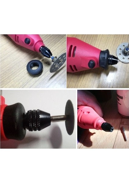 Bn5 Mini Gravür Makinası Için Otomatik Mandren 3 Çeneli Anahtarsız 7 mm