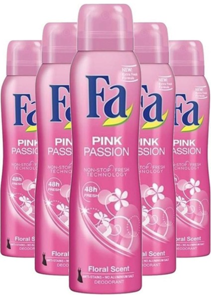 Pink Passion Bayan Deodorant 150 ml x 5