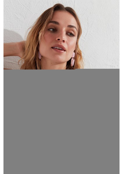 Eflatun Ribbed Basic Wrappy Bikini Üstü modelleri