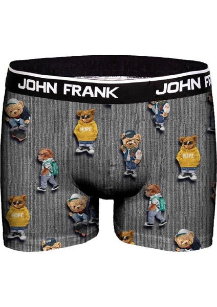Cool Teddy Erkek Gri Boxer JFBD325-05