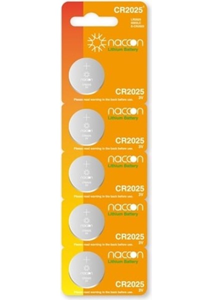 CR2025 3V Lityum Pil 100'LÜ