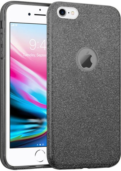 Apple iPhone 8 Uyumlu Simli Silikon Kılıf