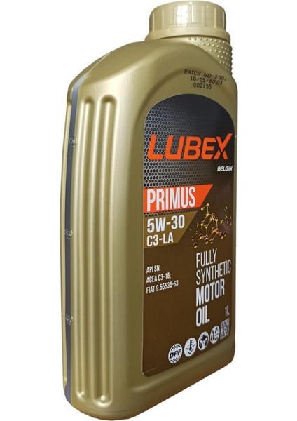 Primus 5W-30 C3-LA 1 Litre Motor Yağı ( Üretim Yılı: 2022 )