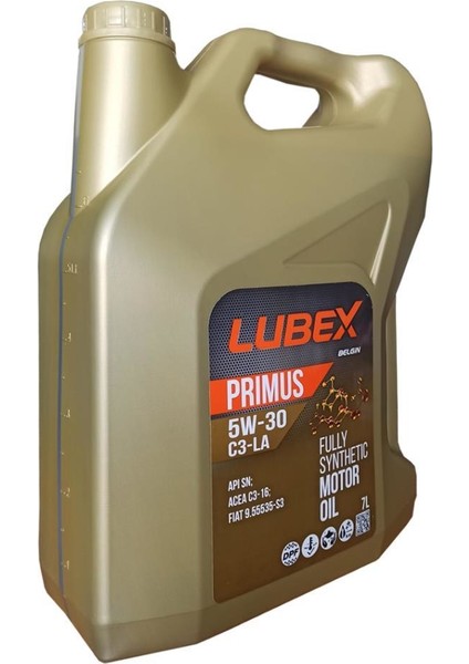 Primus 5W-30 C3-LA 7 Litre Motor Yağı ( Üretim Yılı: 2022 )