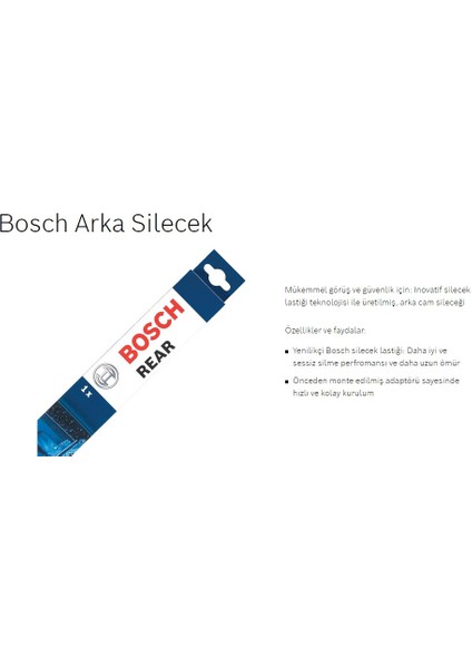 Peugeot 3008 2016-2022 Bosch Arka Silecek