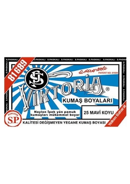 Kumaş Boyası Koyu Mavi 3'lü