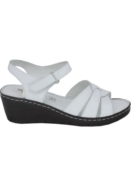 Trendyshose Ze 866 Deri Çırtlı Anatomic Confort Günlük Sandalet