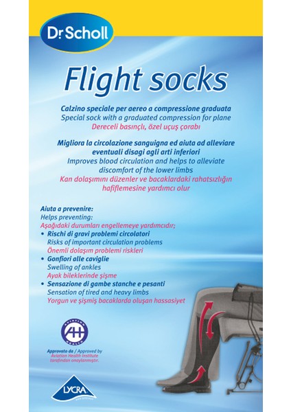 S218502 Scholl Flight Socks