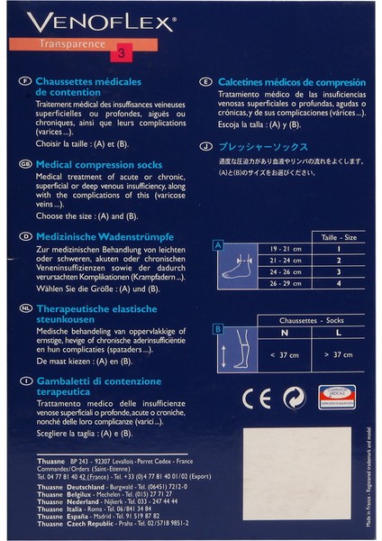 5730 N Thuasne Venoflex Dize Kadar Burnu Kapalı modelleri