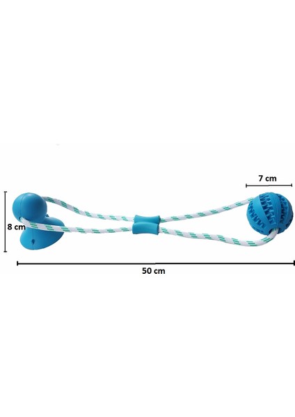 Vantuzlu Köpek Diş Temizleme ve Eğlence Oyuncağı 50 cm fiyatları