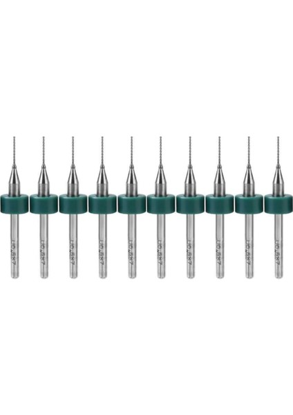Pcb Matkap Ucu 0.6 mm Tungsten Mikro Karbür 10'lu 18 Shank Spiral Flüt