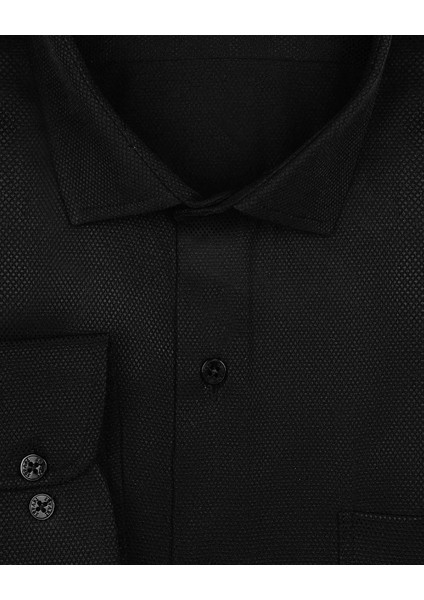 Büyük Beden Armür Desenli Siyah Erkek Gömlek fiyatları