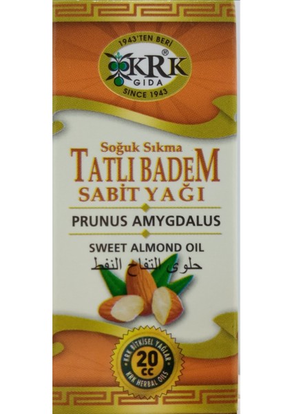 Tatlı Badem Yağı 20 ml