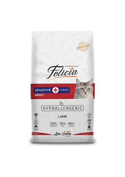 Az Tahıllı 12 kg Kuzu Etli Yetişkin Hypoallergenic Kedi Maması