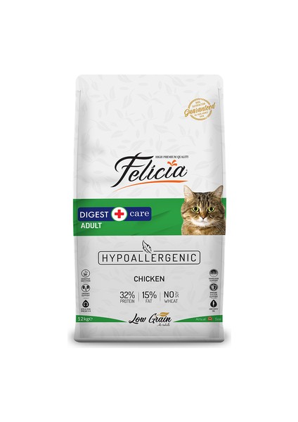 Az Tahıllı 12 kg Yetişkin Tavuklu Hypoallergenic Kedi Maması