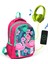 Kids Üç Bölmeli USB Şarjlı Kulaklık Çıkışlı Sırt Çantası 1