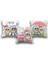 Çift Taraflı 3 Lü Set Sevimli Baykuşlar Desen Dijital Baskılı Kırlent Kılıfı 35 x 50 cm 1