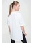 Kadın Yırtmaçlı Fitilli Oversize Uzun Tişört 5