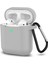 Airpods Silikon Kılıf Yumuşak 360 1 ve 2 Nesil Gri 1