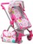 Oyuncak Bebek Arabası Pink Rose 2