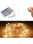 Altın Varaklı Yapay Çiçekli Sarmaşıklı LED Işıklı Saksı Vitrin Süsü 15*21 cm 4