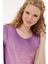 Kadın Menekşe T-Shirt 50234672-VR037 2