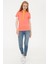 Kadın Nar Çiçeği Basic T-Shirt 4