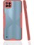 - Realme C21 - Kılıf Kenarı Renkli Arkası Şeffaf Parfe Kapak - Pembe - T17290 1