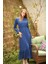 Beli Lastikli Indigo Elbise 5
