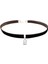Kahverengi Kadife Kilit Choker 1