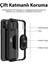 Caseworld Xiaomi Redmi Note 10 Kapak Şeffaf Yüzüklü Kenar Korumalı Standlı Kılıf - Lacivert 4