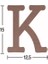 Ahşap K Harfi 18MM H14 1