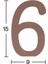 Ahşap 6 Rakamı 18MM H39 1