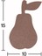 Ahşap Armut 18MM H74 1