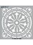 Stencil 30 x 30 cm Geometrik Fayans 168 1