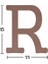 Ahşap R Harfi 18MM H21 1