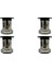 Ayarlı Metal Dolap Vestiyer Komidin Baza Ayağı Çap 51 mm (4 Adet) 8 cm 1