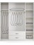 Gediz 4 Kapılı 2 Çekmeceli Gardrop Elbise Dolabı 180X57X210CM 2