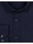 Slim Fit Armür Desenli Lacivert Erkek Gömlek 2