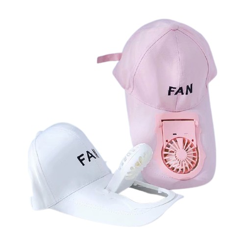 Fada 2'li Fanlı Serinletici USB Şarjlı Şapka-Pembe ve Beyaz (Yurt Dışından) Fada 2'li Fanlı Serinletici USB Şarjlı Şapka-Pembe ve Beyaz (Yurt Dışından)