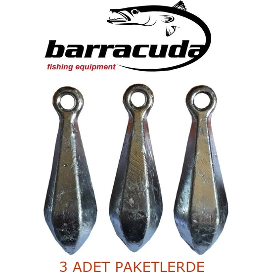 Barracuda 150 Gram Armut Kurşun 3 Adet