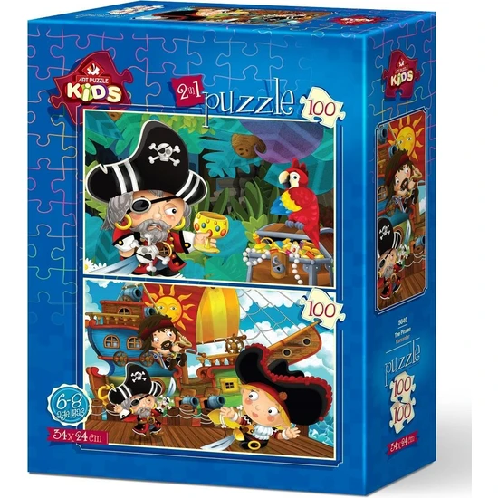 Art Puzzle Art Çocuk Puzzle Korsanlar 2X100 Parça Puzzle