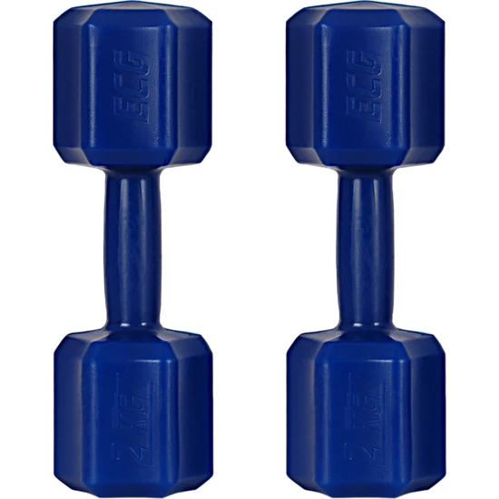 Ecgspor Mavi 2x2 kg Plastik Dambıl Toplam 4 kg (Kutuda Çift)