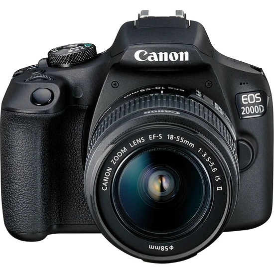 Canon EOS 2000D + EF-S 18-55mm f/3.5-5.6 IS II Fotoğraf Makinesi (Canon Eurasia Garantili)
