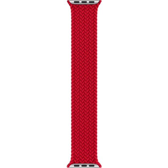Bagies Apple Watch 42-44MM M/l Size Solo Loop Örgü Tekstil Kordon - Kırmızı