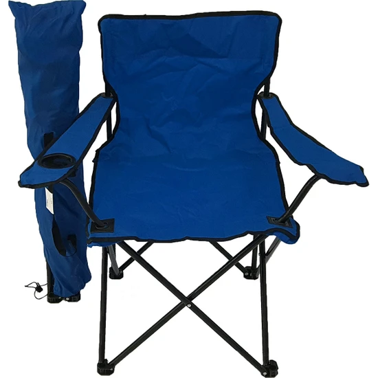 Bofigo Kamp Sandalyesi Piknik Sandalyesi Katlanır Sandalye Taşıma Çantalı Kamp Sandalyesi Mavi