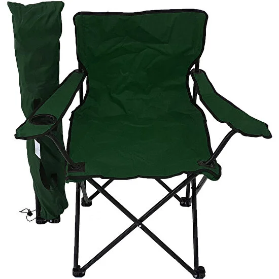 Bofigo Kamp Sandalyesi Piknik Sandalyesi Katlanır Sandalye Taşıma Çantalı Kamp Sandalyesi Yeşil