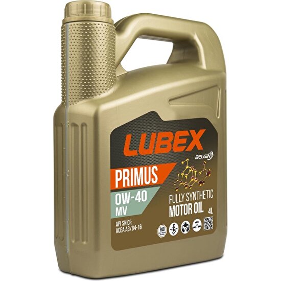 Lubex Primus 0W-40 MV 4 Litre Motor Yağı ( Üretim Yılı: 2022 )